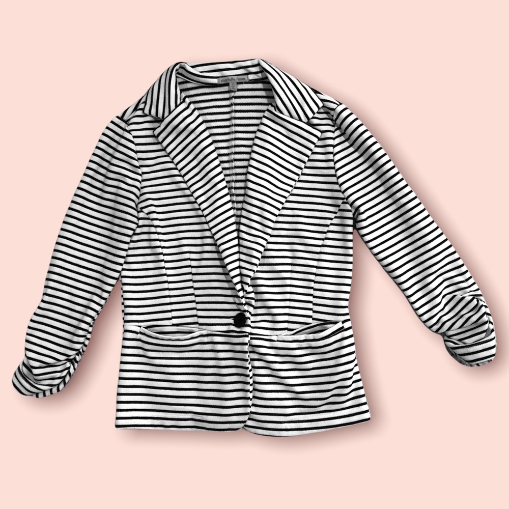 Charlotte Russe Striped Blazer - XS